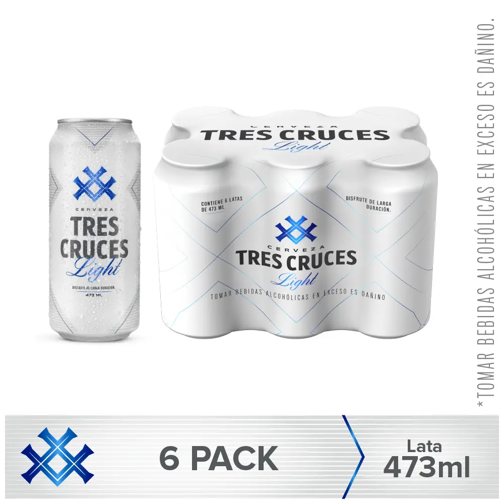 Sixpack Tres Cruces Lite 473ML