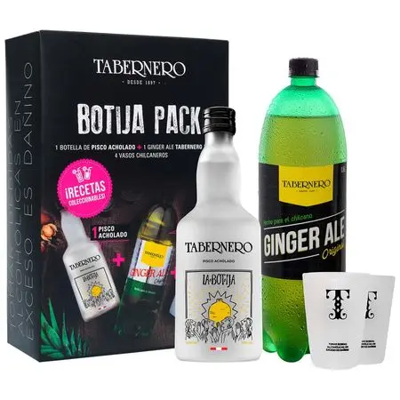 Pack pisco Tab. La botija Acho 700ML