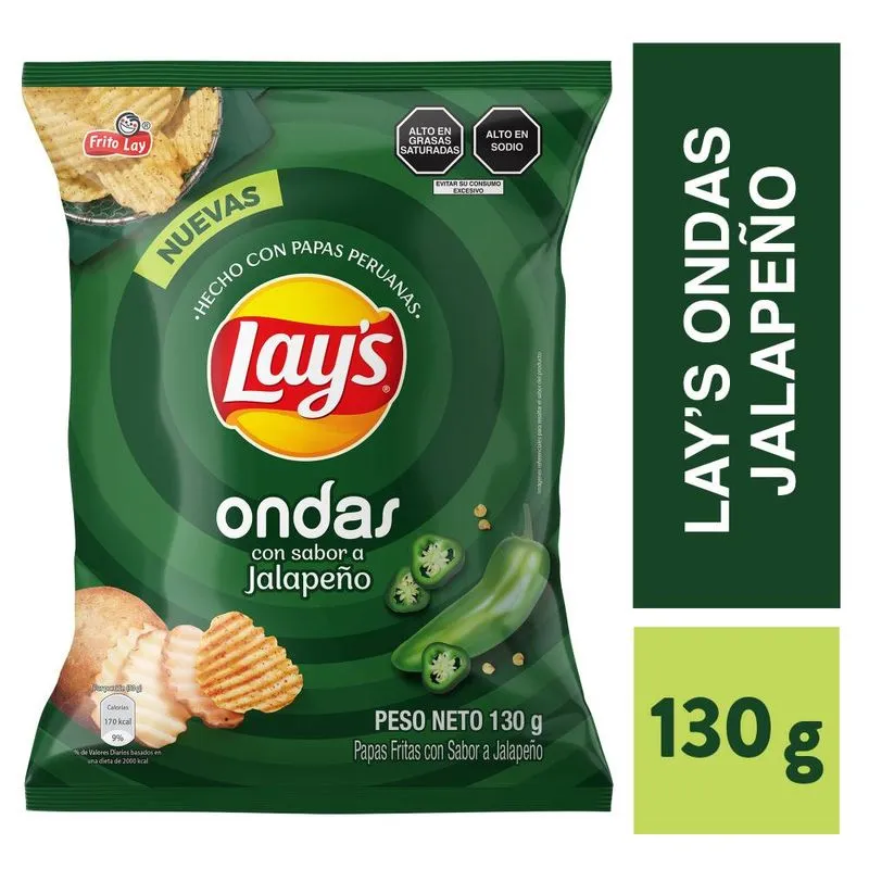 Lays Ondas Jalapeño 37gr