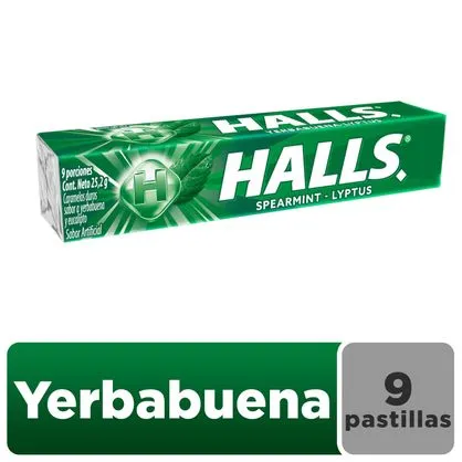 Halls Yerbabuena Barra   25,2G