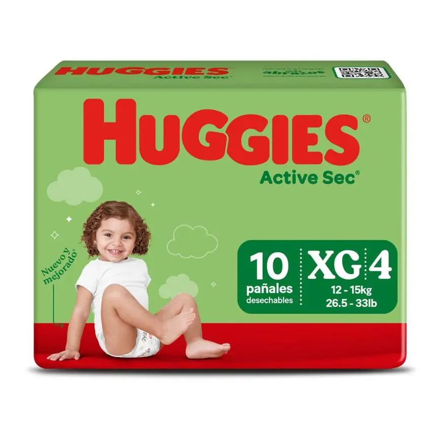 Huggies Active Sec XG unid.