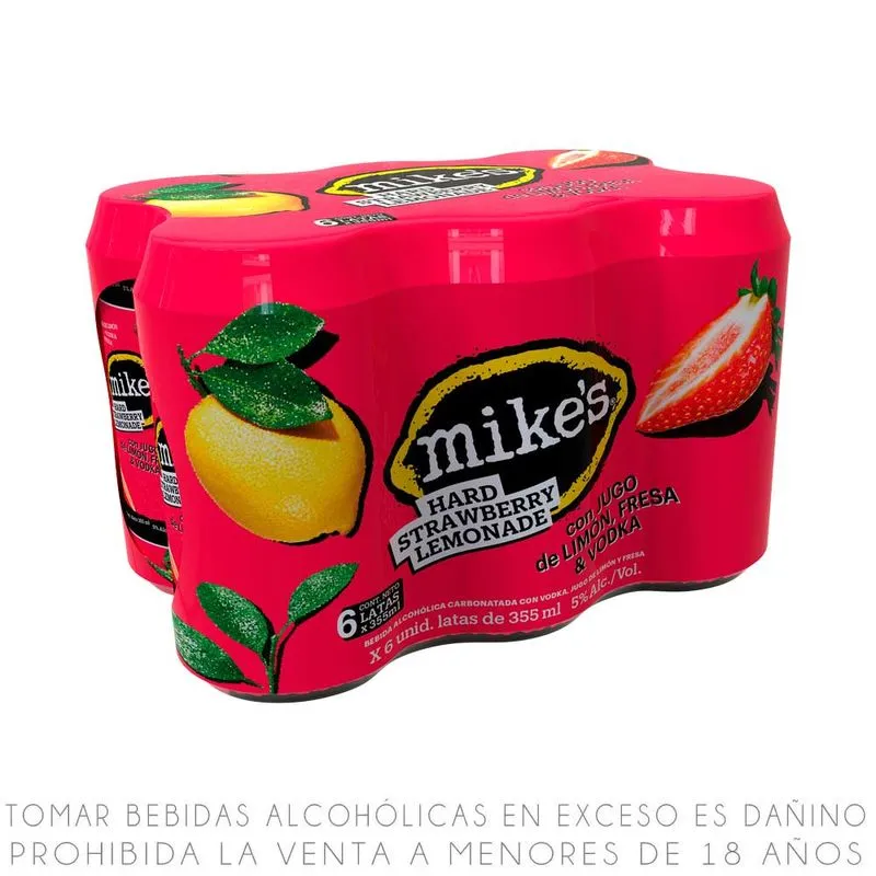 Sixpack Mikes Fresa 355ml