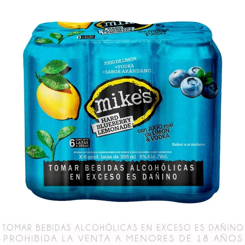 Sixpack Mikes Arandanos 355ML