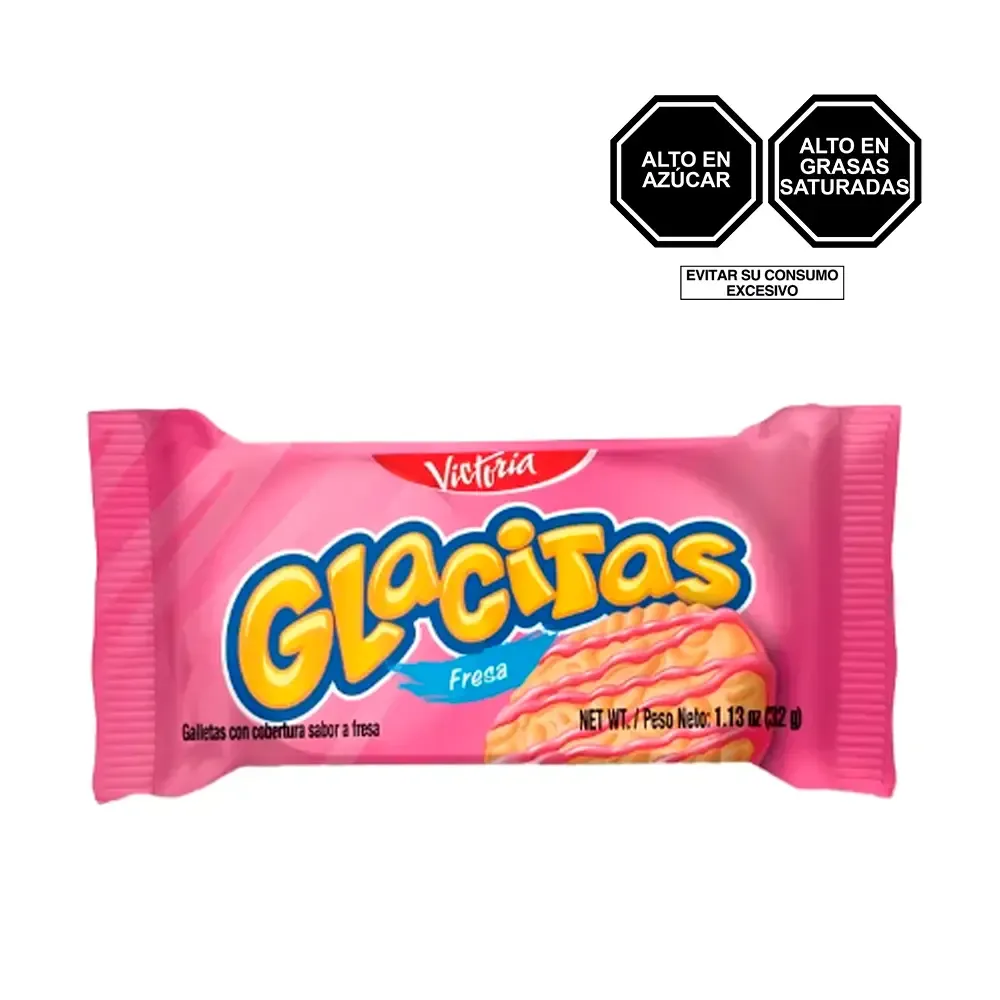 Galleta Glacitas Fresa 32GR